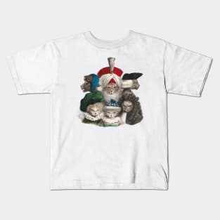 Victorian Cats Kids T-Shirt